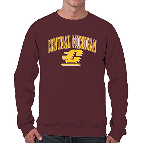 Image of NCAA College Sweatshirt Fleece Crewneck Pullover for Men and Women | Officially licensed NCAA college gameday crewneck pullover - 9 oz fleece lined sweatshirt with arch and logo design