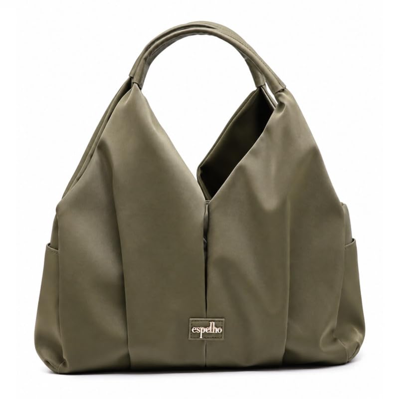 esepelho Espelho Women's 6 Pocket Shoulder Handbag – Soft PU Leat...