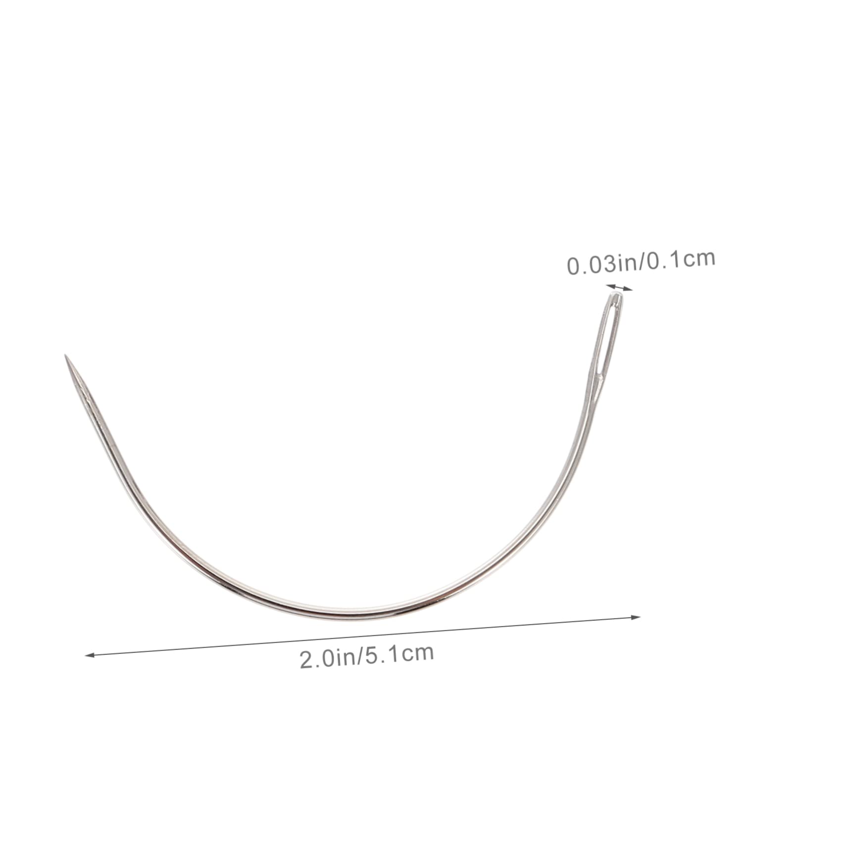 OSALADI Convenient Curved Sewing Needles Portable Upholstery Needles with Each for Hand Sewing and Weaving Projects