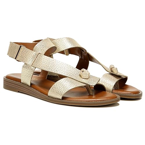 Image of Franco Sarto Womens Glenni Ankle Strap Flat Sandals