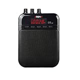 Electric Guitar Amp, Aroma Portable 5W Mini Guitar Amplifier Rechargeable Built-in battery and Micro SD/TF Card Slot, Speaker and Recorder 2 in 1