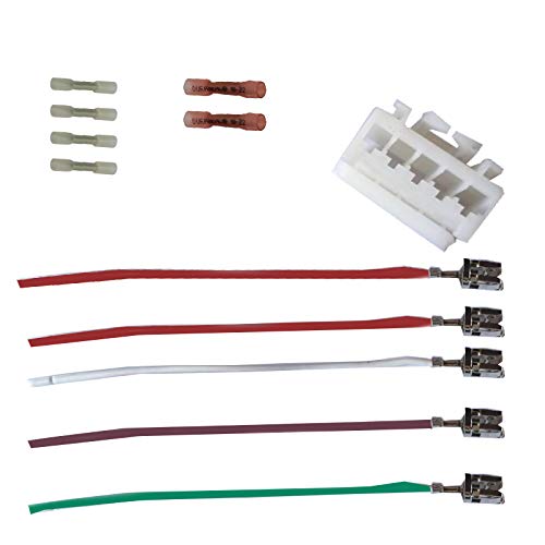 PARTSLINE - Kit Réparation Platine Porte Lampe Lampes Ampoule Connecteur Connectique Prise Feu Feux Arriere Gauche Droit Broche Fiche Faisceau compatible pour 147 Punto Panda MODELE AVEC 5 BROCHES