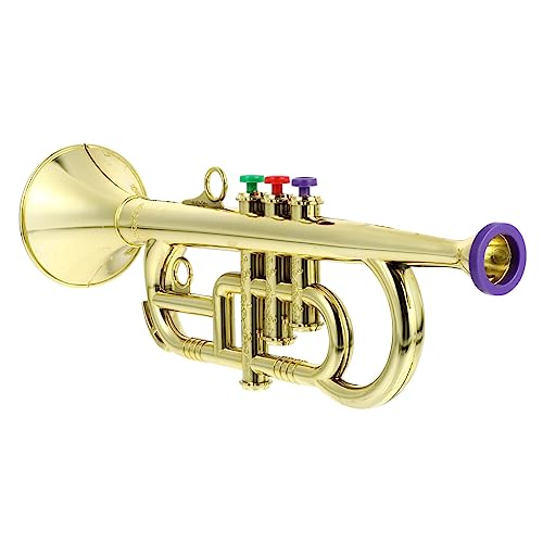 Milisten 1 Pieza Modelo De Saxofón Falso Musical Modelo De Trompeta Saxofón De Música De Simulación Práctica Accesorio De Actuación De Escenario Reutilizable Enchapado Golden