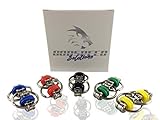 Flippy Chain Fidget Toy Relieve Stress | ADD ADHD Autism Anxiety | 5 Piece Value Pack | Quiet Key Ring Gadgets for Adults Kids | Blue Red Black Green and Yellow Bands | Nail Biting Vice | Prime | EDC