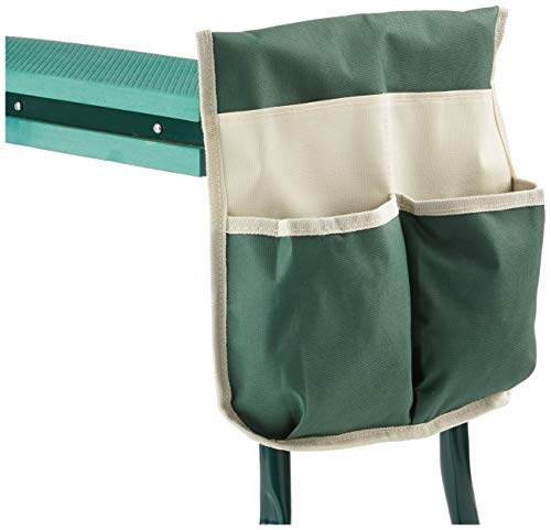 Chicreat tuinkrukje, met twee opbergzakken, kniebeschermer, groen - Afbeelding 5