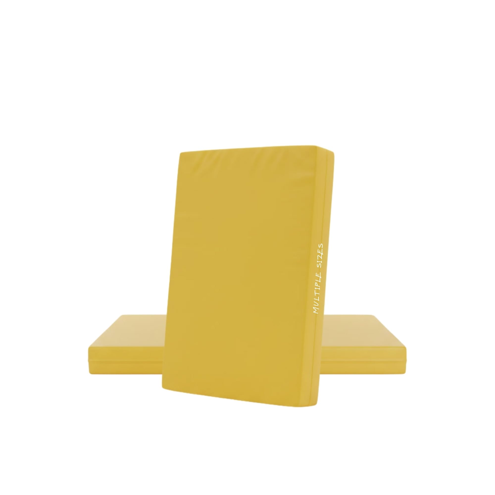 Kosiproducts Gymnastics Crash Mat, High Density Medium Firm 10cm Thick Foam, [Yellow, Medium]
