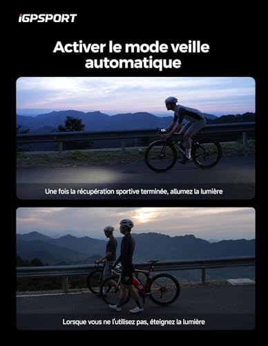 iGPSPORT VS500 Lumiere500 Lumen Bicicleta Delantera y Trasera 3000mAh Lámpara Bicicleta Recargable USB C Iluminación Bicicleta LED Potentes Faro Accesorio para Bicicleta MTB Carrera Ciclismo - imagen 9