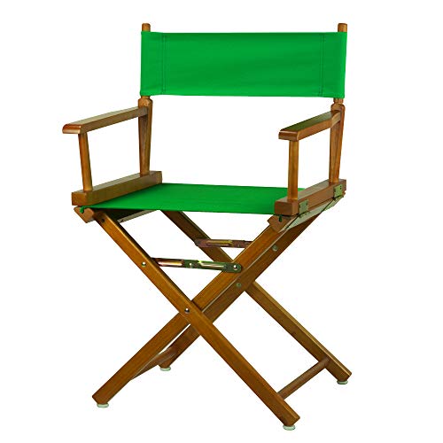 Casual Home Director's Chair ,Honey Oak Frame/Green Canvas,18