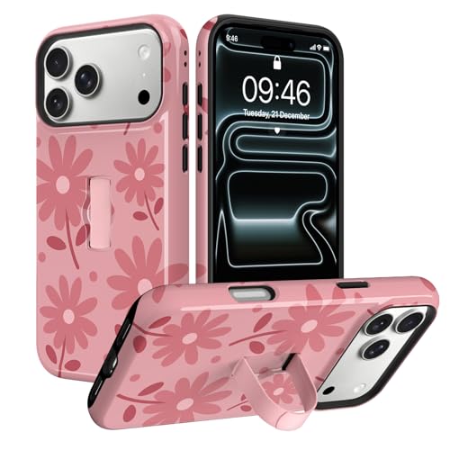 Coque iPhone 17 Pro Max motif marguerite rose, le cadeau idéal pour faire plaisir aux femmes