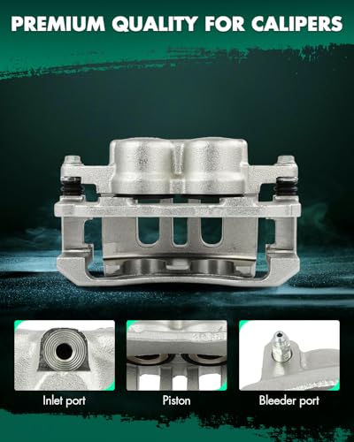 Image of SCITOO 18B4841 18B4840 Front Left & Right Disc Brake Calipers w /Bracket Fit For Ford For Crown Victoria 2003-2011,For Mercury For Marauder 2003-2004, Double Pistons