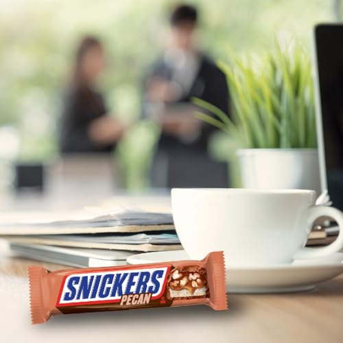 Image of SNICKERS Pecan Milk Chocolate Candy Bars, Full Size, Bulk Box, 24 Pack