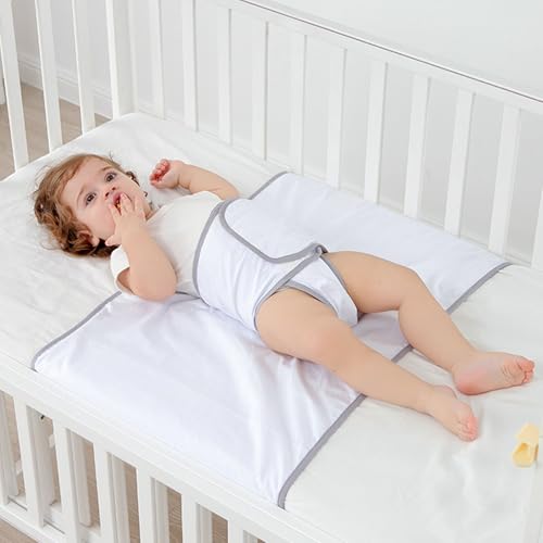 Image of Anti Rolled Over Belly Band Fixed Swaddles Blanket Cotton Detachable Multifunctional Soothe Anti Falling Anti Rolled Over Belly Band for Sleep