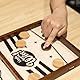 Lingle Sling Puck Game - 16,5 Zoll Premium-Brettspiel aus Massivholz, luxuriöser Sling-Puck-Kampf für unterhaltsame Familienspiele oder Partys mit Freunden, klassisches wettbewerbsfähiges Tischspiel