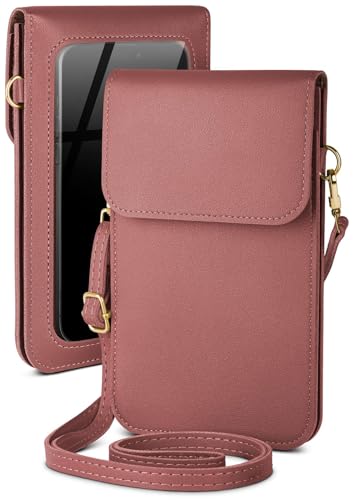 Pochette Motorola G54 5G anti rayures sac bandoulière téléphone avec fenêtre transparente