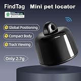 Vibbang Mini-Haustierortungsgerät für Katzen Hund, Kompatibel mit iOS & Android, Weltweite Standortverfolgung, Gepäckortung, Ortungsgerät für Haustiere und Gegenstände