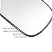 X AUTOHAUX Car Rearview Right Passenger Side Heated Mirror Glass Replacement W/Backing Plate for Honda CR-V CRV 1997 1998 1999 2000 2001 2002 2003 2004 2005