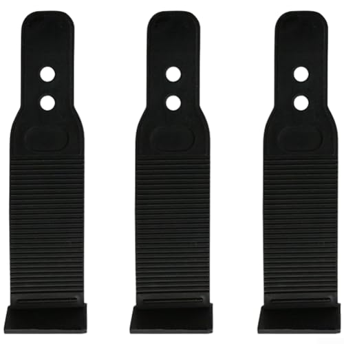 Juego de correas de goma para caña de pescar, antideslizante, impermeable, cubierta de reparación para cañas de mar y agua dulce, paquete de 3, color negro (H)