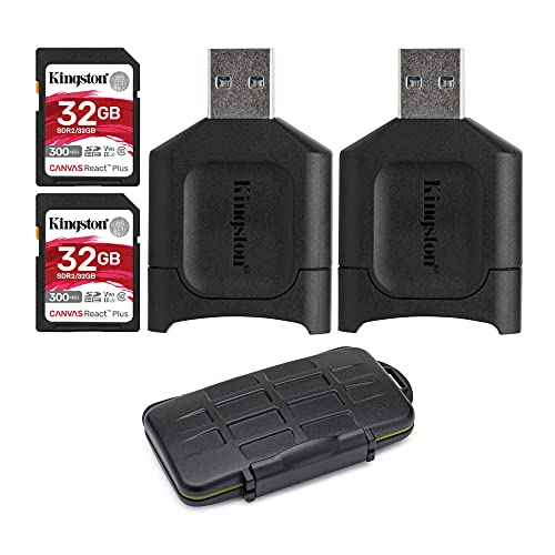 Kingston 32GB LoX ANg vX V90 UHS-II SDXCJ[h UHS-II SDJ[h[_[ (2pbN) P[Xoh (3ACe)