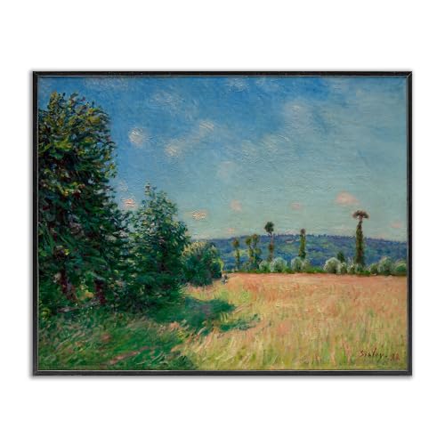 Tableau Alfred Sisley Sahurs encadré blanc Stupell Industries 28x35 cm