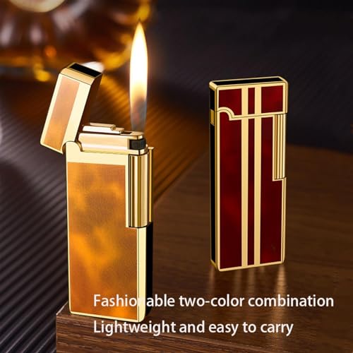 Encendedor recargable ultradelgado con llama ajustable miniatura 2