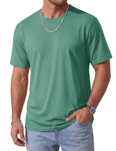 Image of MAGCOMSEN Mens T-Shirts Short Sleeve UPF 50+ Lightweight Moisture Wicking Basic Crewneck Casual Summer Cooling T Shirt