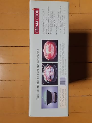 Four à micro-ondes multifonction rouge compact avec commande à 5 niveaux de chaleur