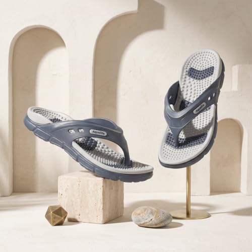 Image of Aqualite Brand Flip Flop for Men | Slipper for Men | Men's EVA Chappal | Lightweight Waterproof Anti-Skid Slippers | Soft Cushion Casual Footwear for Home, Beach, Bathroom & Daily Wear