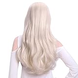 24' Long Straight Wavy Clip in Half Head Tied Wig Synthetic Hair Extensions For Women 210g 13#