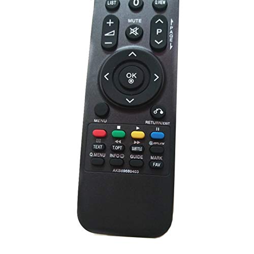 Keneddng Telecomando AKB69680403 for LG TV 32LG2100 32LH2000 32LH3000 32LD320 42LH35FD 42PQ20D 50PQ20D 22LU4010 26LH2010 Controller (Color : Black