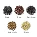 4000 Pcs Silicone Lined Micro Rings Beads 5mm Hair Extentions Beads for I Tip Hair Extensions (Dark Brown)