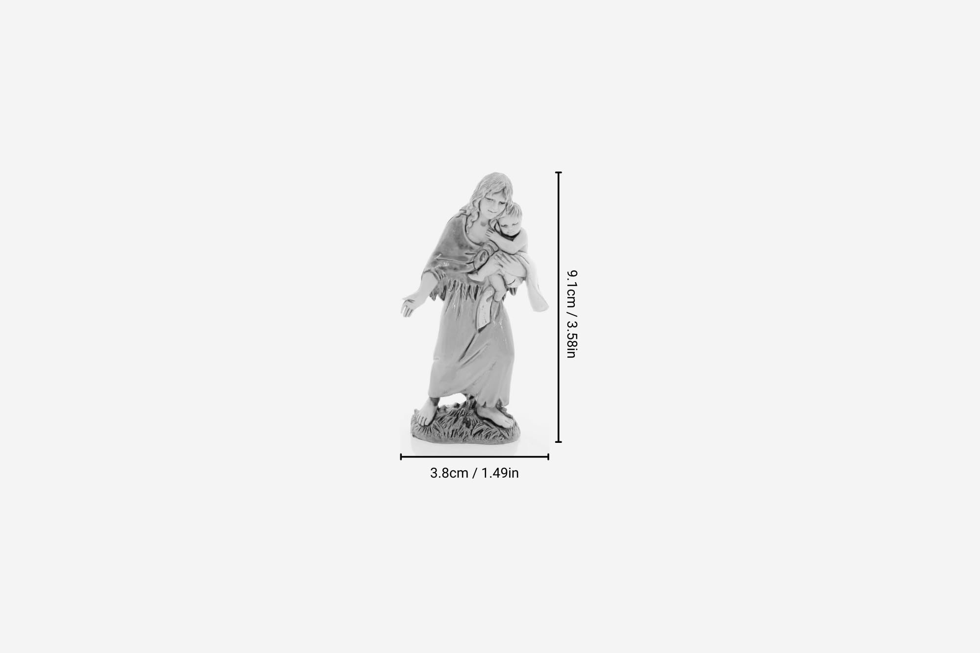 Gitane Moranduzzo Pour Crèche 10 Cm - Figurine Artisanale Italienne Échelle 1:20
