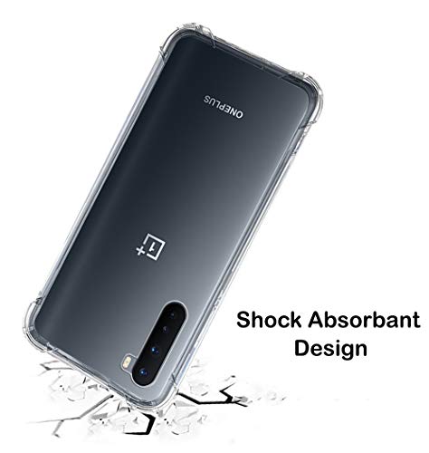 Image of TheGiftKart Crystal Clear Back Cover Case for OnePlus Nord 5G (2020) | Raised Bumps for Camera & Screen Protection | Ultra Clear Soft Silicone Back Cover Case for OnePlus Nord 2020 (TPU, Transparent)
