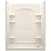 STERLING 72175100-96 Ensemble 1-1/4-Inch x 30-Inch x 72-1/2-Inch Tongue and Groove Shower Endwall in Biscuit, 2-Piece