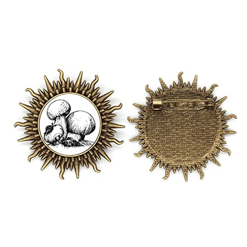 Broche métallique Yummy Creature Sonne crochet pin's illustration originale