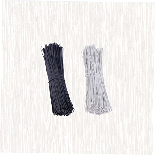 1000 piezas de ataduras para cables recubiertas de plástico, reutilizables para organización de cables en hogar y oficina, fuertes, flexibles y duraderas para manejo de cordones miniatura 5