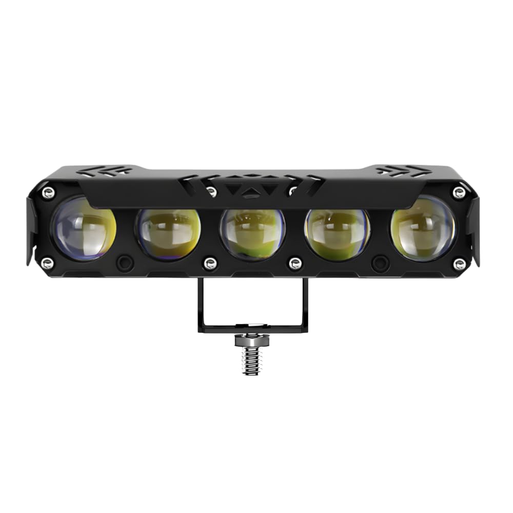 5 Lenses Motorcycle Fog Lamps Spotlights Led Headlight Driving Lights White Yellow with Flashing, Motorbike, Truck, Van LED (12 V, 30 W) (Universal for Bike, Universal for Car, Pack of 1)-image-37