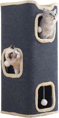 キャットハウス 多層構造 キャットハウス タワー 円筒 猫タワー 多機能 多頭飼い 猫 マンション 折りたたみ式 猫 ちぐら 猫 ハウス 室内 猫 寝床 猫ベッド 爪研ぎ サイザル麻 ペットハウス 単層 二階 三階 キャットタワー ミニ スクラッチバレル