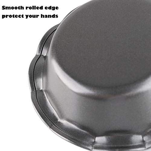 Chwaika Mini Pie Pans Set Of 8 Small Pie Tins Nonstick Round Pie Plate For Baking #TOP2