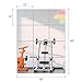 Ruomeng Home Gym Mirrors 12 Inch x 12Pcs Wall Mounted Mirror Glass Frameless Full Length Mirror Tiles for Home Gym, Bedroom, Door & Bathroom