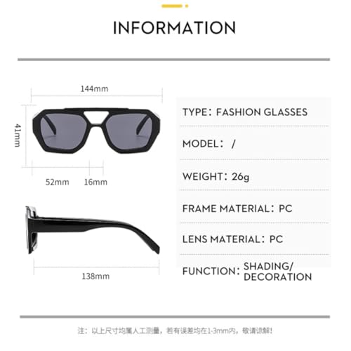 Lunettes de soleil rétro marron dégradé grand modèle pour l'été - 2
