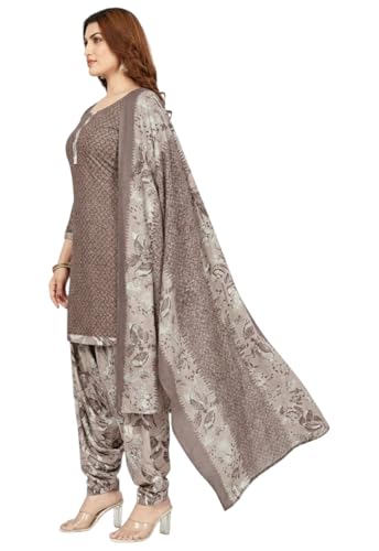 Matériau de costume sans couture en crêpe premium Yashika couleur marron