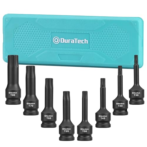 DURATECH 8-Piece 1/2 Drive Impact Torx Bit Set