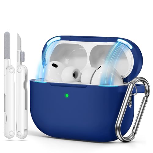 MCTOPZO AirPods Pro 3�p�P�[�X ���C���b�N�t�� �\�t�g�V���R���ی�J�o�[ Apple AirPods Pro ��3����p �N���[�i�[�L�b�g�t�� AirPod Pro 3 �P�[�X 2025 �L�[�`�F�[���t�� ���f�B�[�X �����Y - �}�O�l