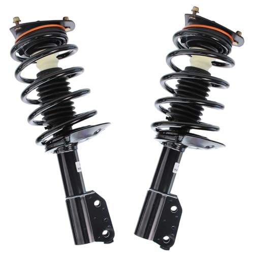 Image of Detroit Axle - FWD Struts Shocks for 97-05 Chevy Venture Silhouette 99-05 Pontiac Montana 97-98 Complete 2 Front Struts with Coil Spring 2 Sway Bars Replacement 2 Rear Shock Absorbers