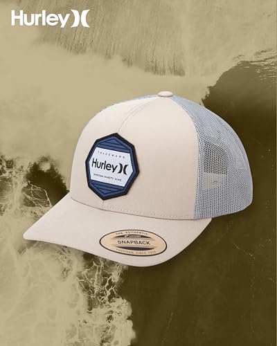 Image of Hurley Mens Hat Beach Break Trucker Water Resistant Baseball Cap | Durable Nylon Ripstop Withstands Sun, Salt and Surf, Adjustable Closure Delivers a Custom Fit for Waves or Streets