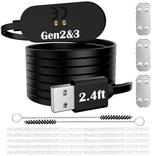 MP mypole Charger USB Cable Dock for Replacement Accessories (with Extra 3 Screens 5+2 Cleaning Brushes)