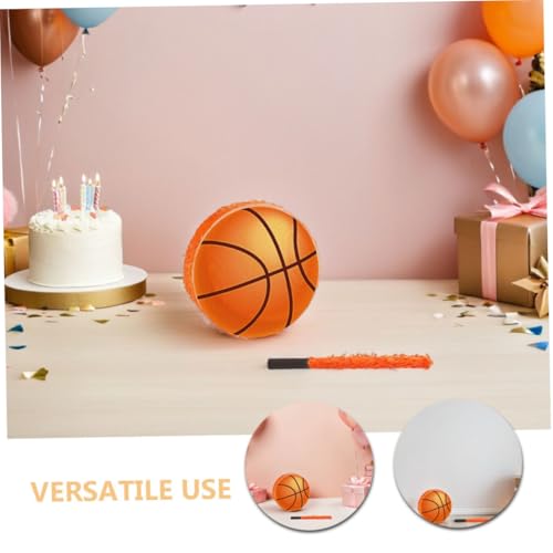 Piñata basket avec batte résistante et confettis pour jeu de fête rigide