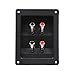 uxcell Black Square Shaped Car Audio Speaker Spring Binding Post 4 Terminal Connector Board