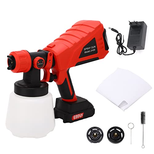 Pulverizador de Tinta Sem Escova de Lítio Alimentado por Bateria Elétrica Pistola de Pintura Com Gar