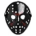 Hejo Home Jason Hockey Maske Schwarz 1/2 Mask Freitag der 13. Halloween Party Für Erwachsene Damen Herren